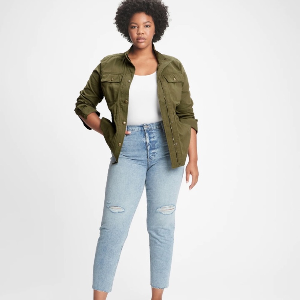 GAP Women’s Tan Utility Jacket Small - Picture 9 of 10